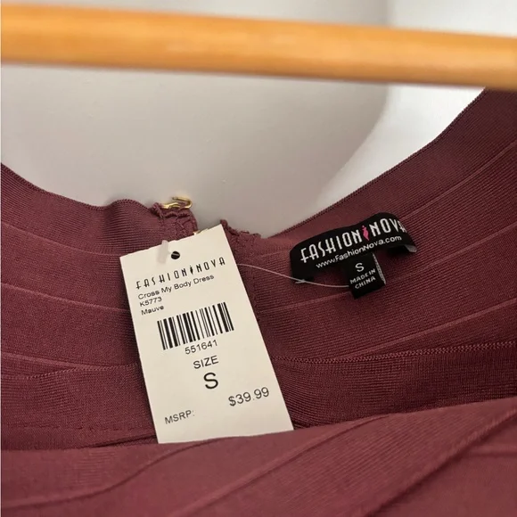 Pink Off Shoulder Cocktail Dress - Picture 5 of 6